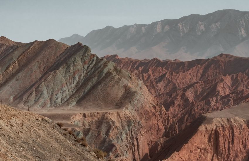 Flaming Mountains, China