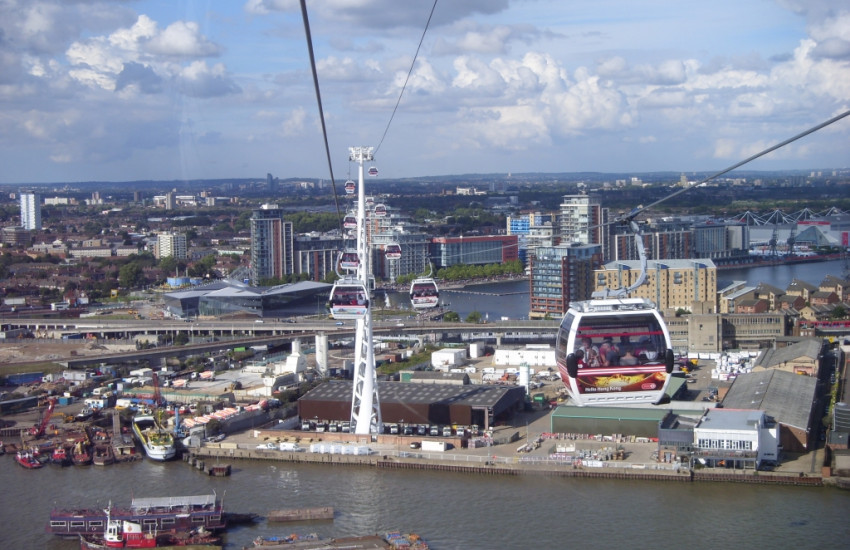 De Emirates Air Line of Thames kabelbaan