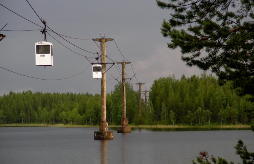 De kabelbaan van Norsjö