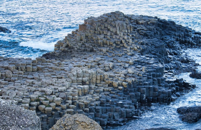 The Giant's Causeway in County Antrim, Noord-Ierland 