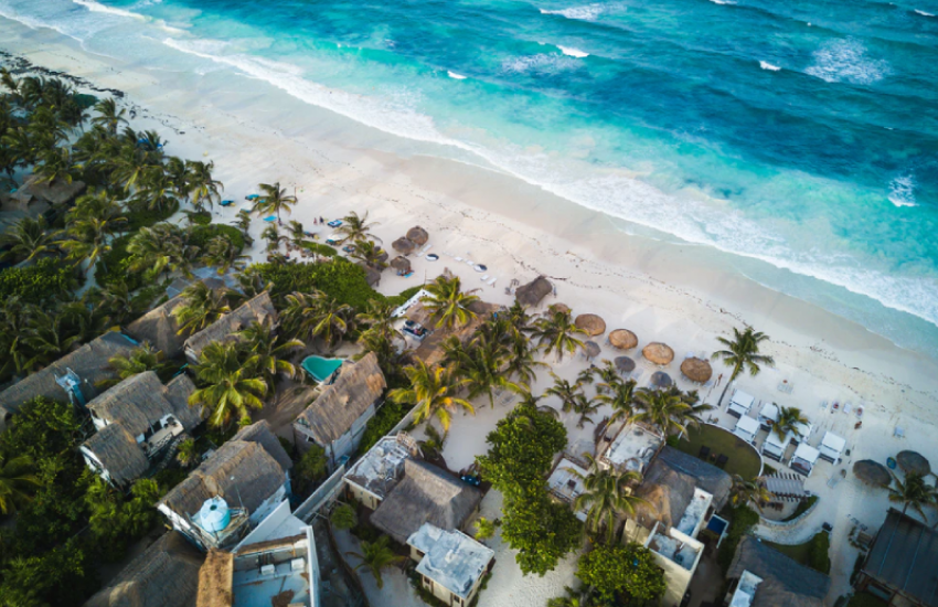 Tulum Beach in Tulum, Mexico