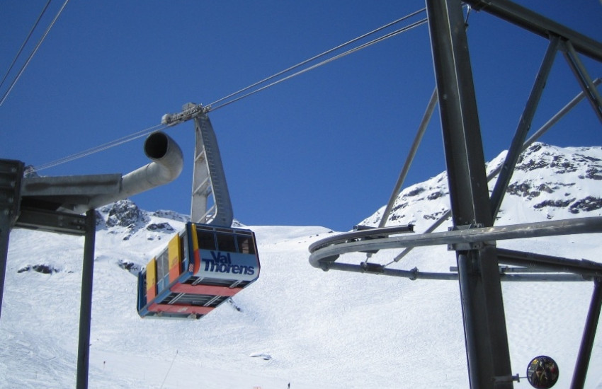 De berglift van Val Thorens