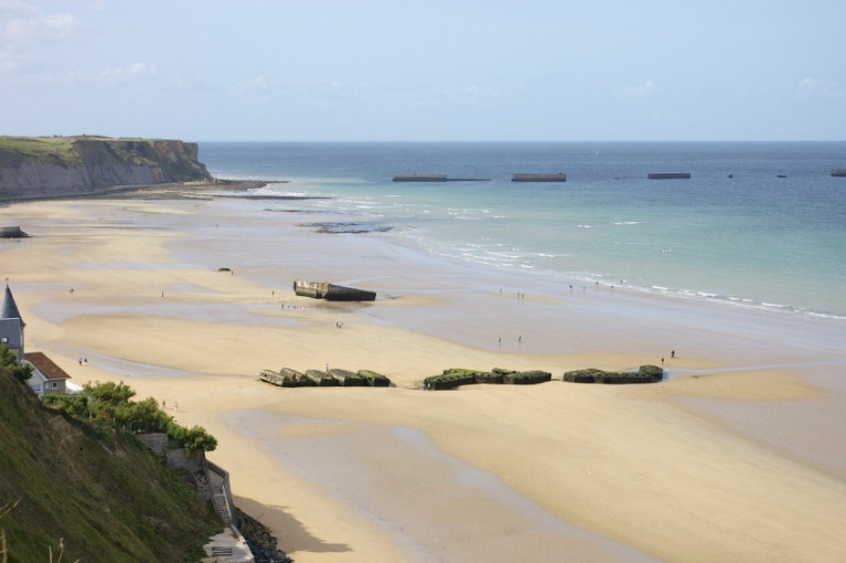 Strand in Normandië