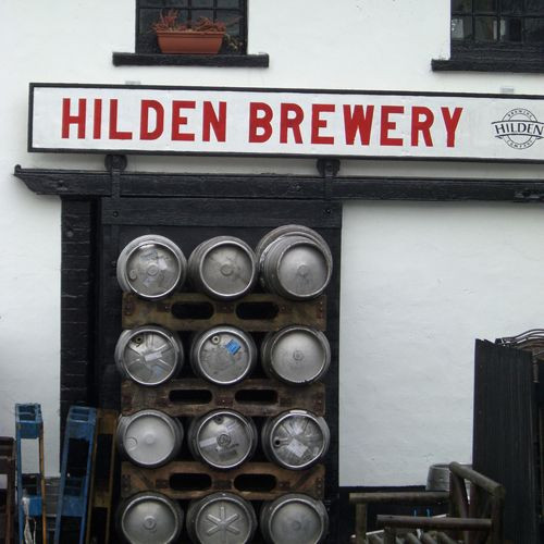 Biertonnen aan Hilden Brewery