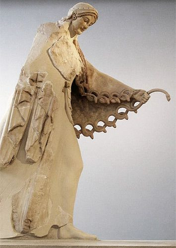 Sculptuur in het Akropolis Museum