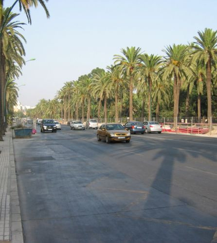 Verkeer op de Alameda Principal