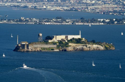 Overzicht van Alcatraz