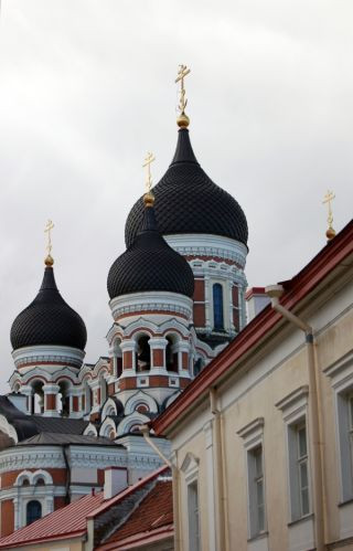 Vergezicht op de Alexander Nevsky-kathedraal