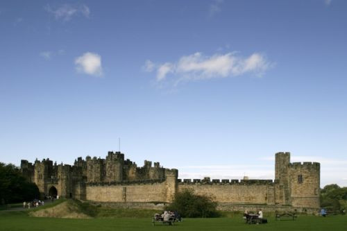 Vergezicht op Alnwick Castle