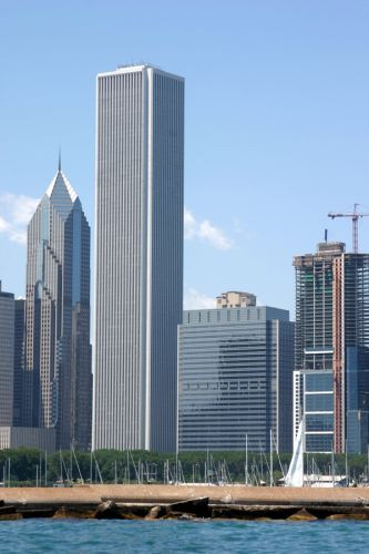 Totaalbeeld van het Aon Center