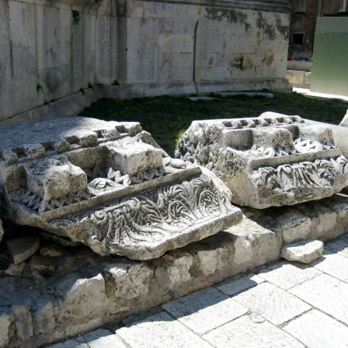 Ruïnes in het Archeologisch Museum