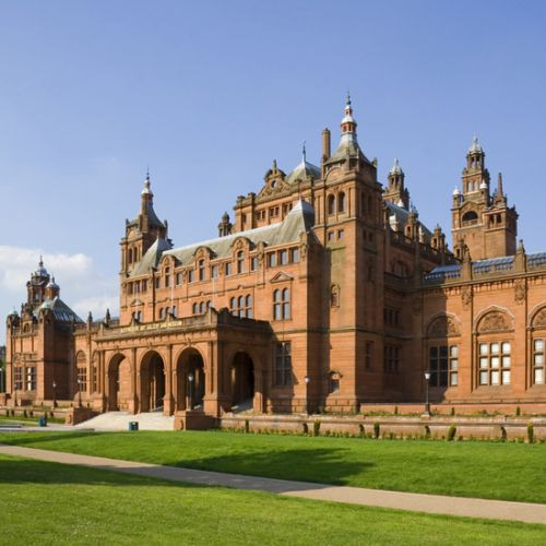 Zicht op Kelvingrove Art Gallery and Museum