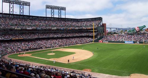 Tribunes van het AT&T Park