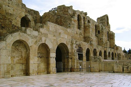 Bezoekersingang van het Theater van Herodes Atticus
