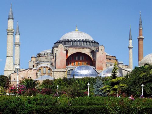 Zicht op de Aya Sofia