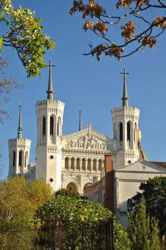 Torens van de Notre-Dame de Fourvière