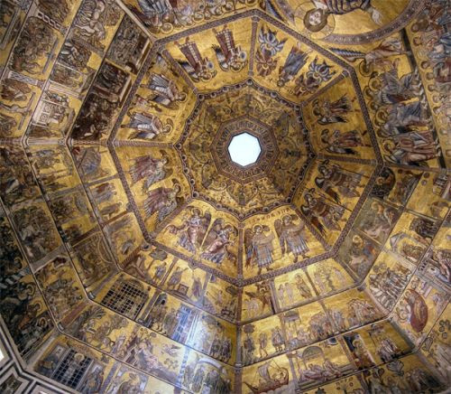 Plafond van het Battistero di San Giovanni