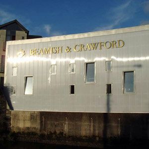 Opschrift van brouwerij