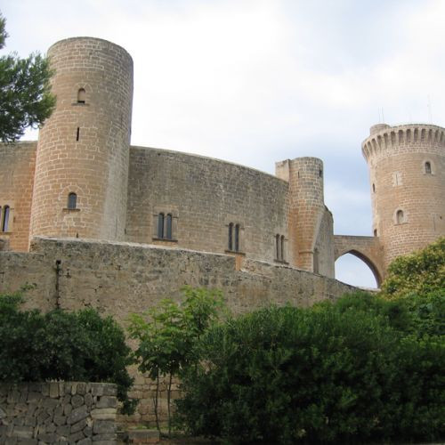 Muren van het Castell de Bellver