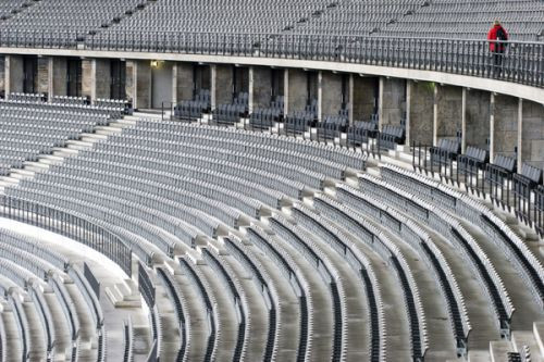 Tribunes in het Olympiastadion
