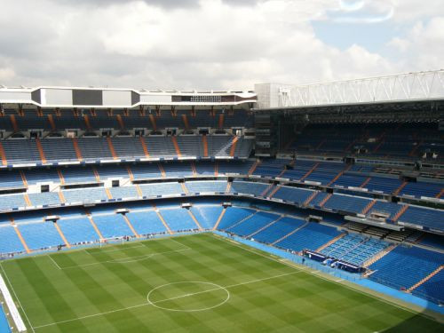 Tribune van het Estadio Santiago Bernabeu