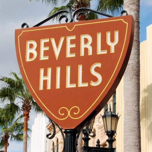 Naambord van Beverly Hills