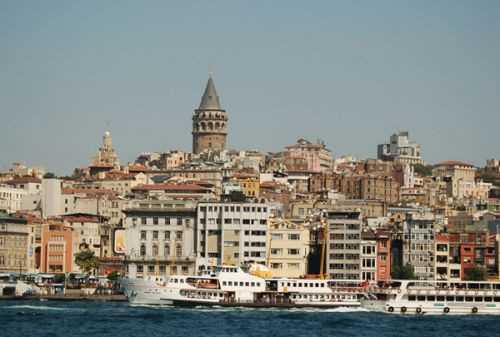 Beeld van Beyoglu en Galata