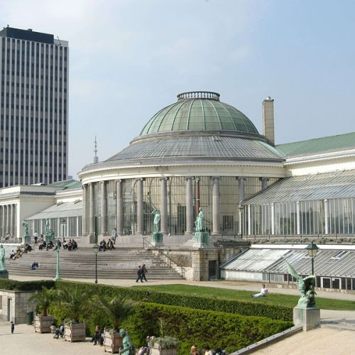 Zicht op de Botanique