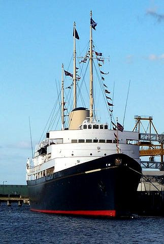 Boeg van het Royal Yacht Britannia