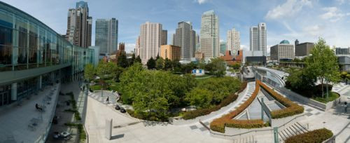 Panorama over de Yerba Buena Gardens