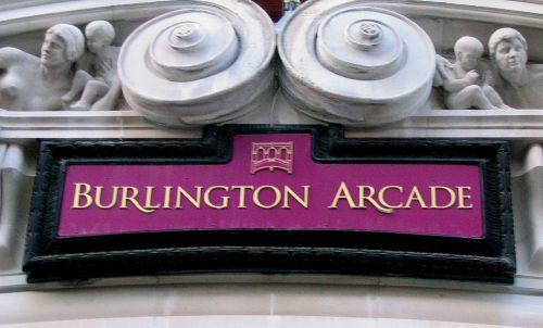 Naambord van Burlington Arcade