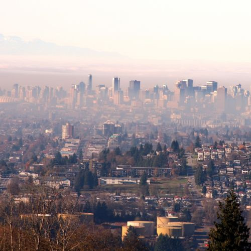 Zicht over Burnaby