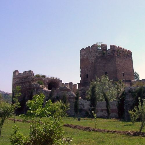 Ruïnes van de Byzantijnse landmuren