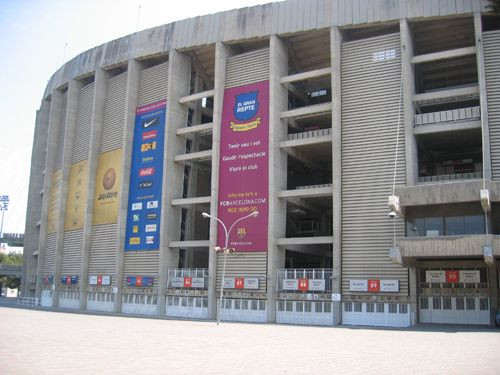 Buitenkant van Camp Nou