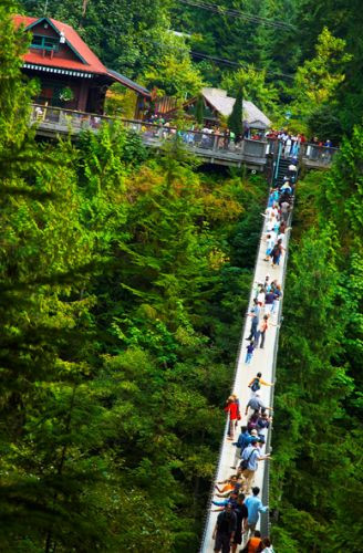 Bezoekerscentrum aan de Capilano Suspension Bridge