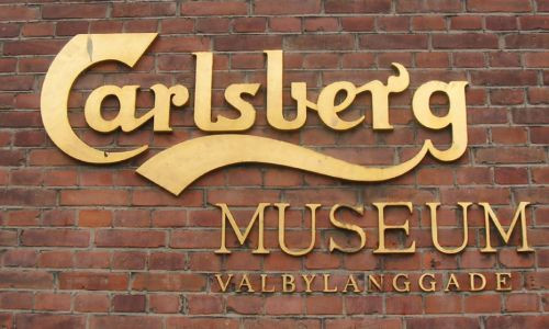Naambord van de Carlsbergbrouwerij