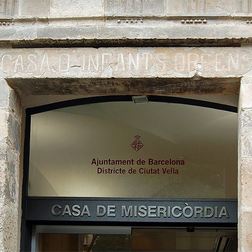 Naamplaatje van het Casa de la Misericòrdia
