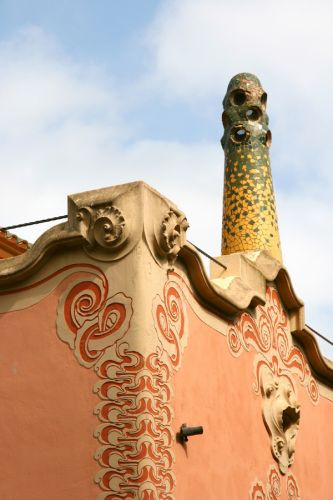 Detail van het Casa-Museu Gaudí