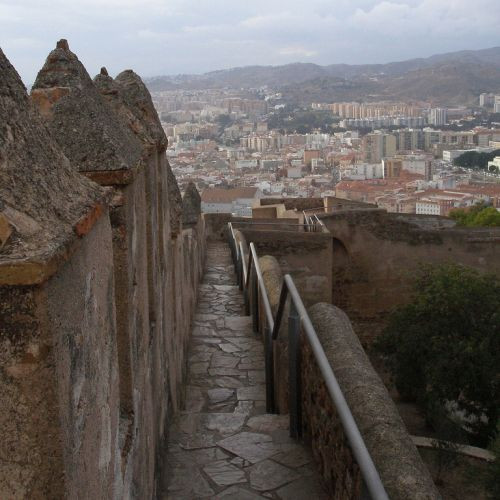 Trap naar het Castillo de Gibralfaro