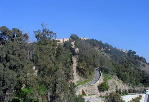 Zicht op het Castillo de Gibralfaro