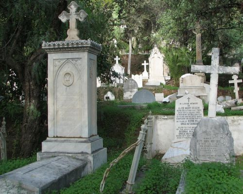 Graven op het Engels kerkhof