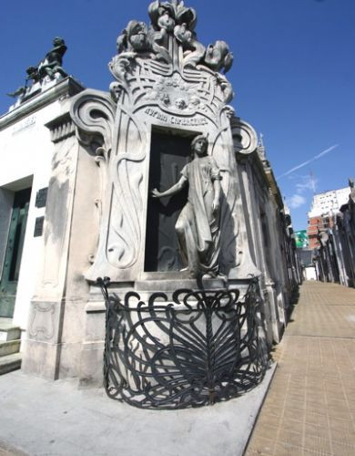 Grafmonument op het Cementerio de la Recoleta