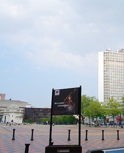 Reclamebord op Centenary Square