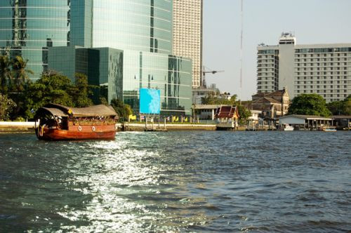 Beeld van op de Chao Phraya