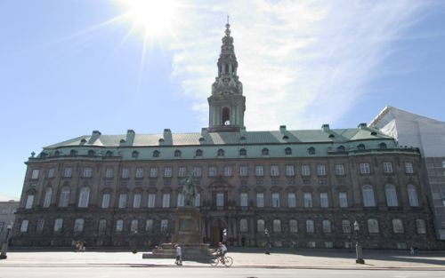Gevel van het slot Christiansborg