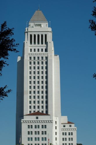 Top van de Los Angeles City Hall