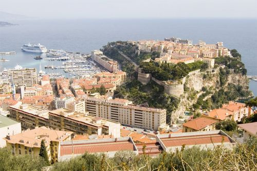 Vergezicht op Monaco-Ville