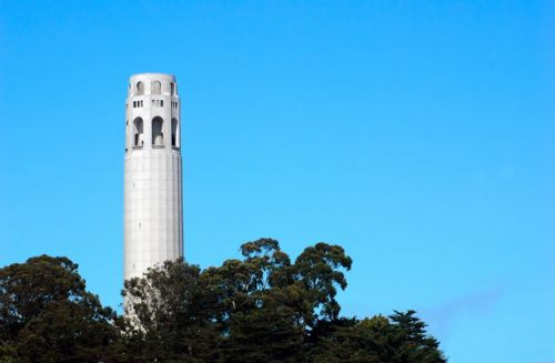 Vergezicht op de Coit Tower