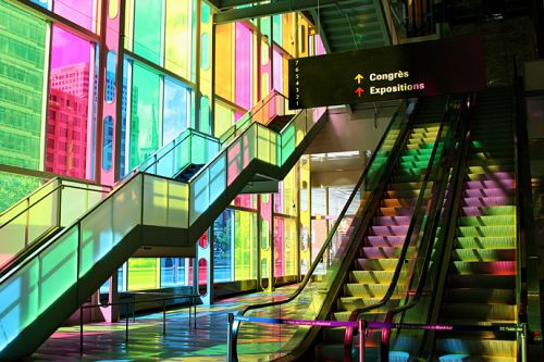 Trappen in het Palais des Congrès