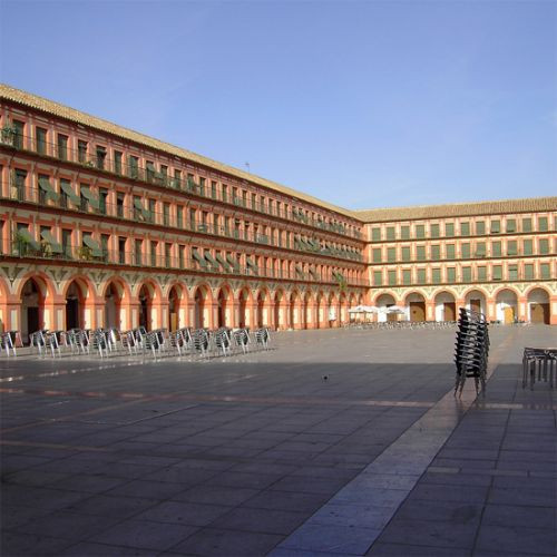 Zicht over de Plaza de la Corredera